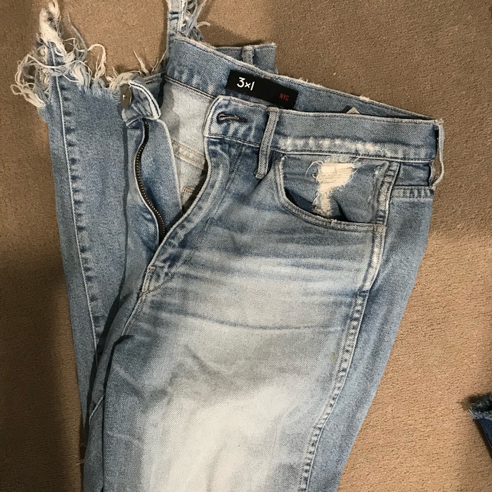 EXCLUSIVE- 3X1 NYC  crop jeans